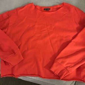 Cropped Crewneck Sweater